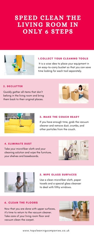 8 Steps to Speed Clean Your Living Room
