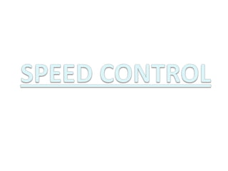 Speed control Of DC Machines | PPT