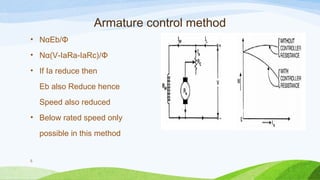 Speed controlling method of dc motor | PPT