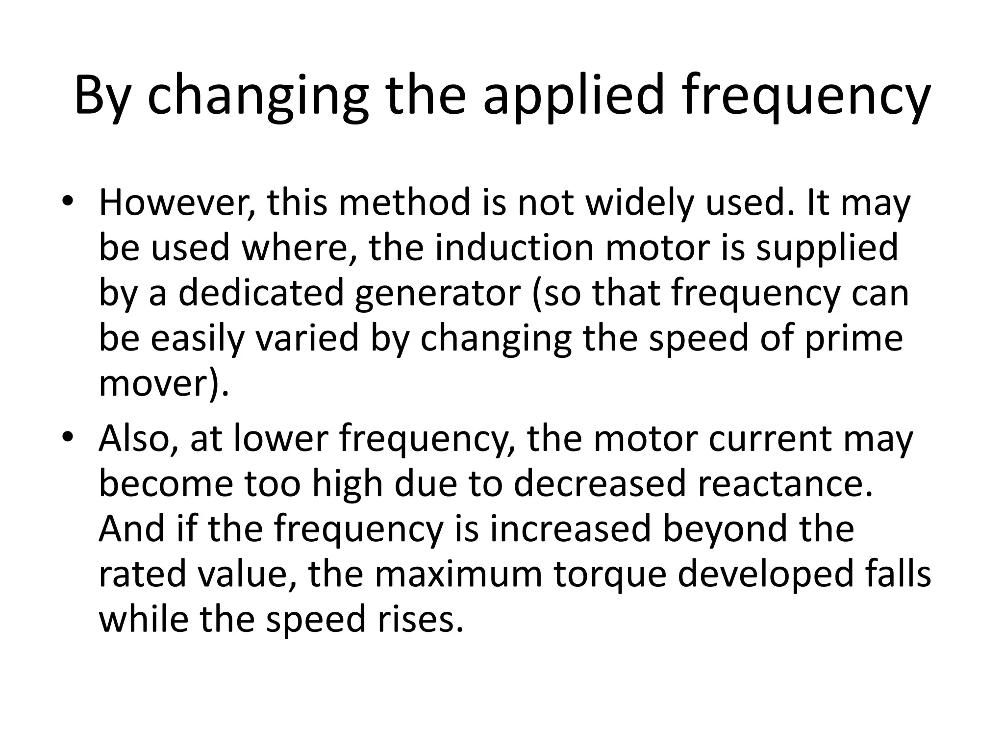 Speed control of 3 phase induction motor | PPTX