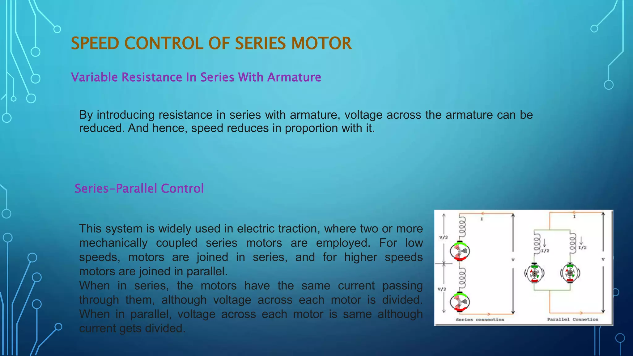 Speed control of dc motor PPT