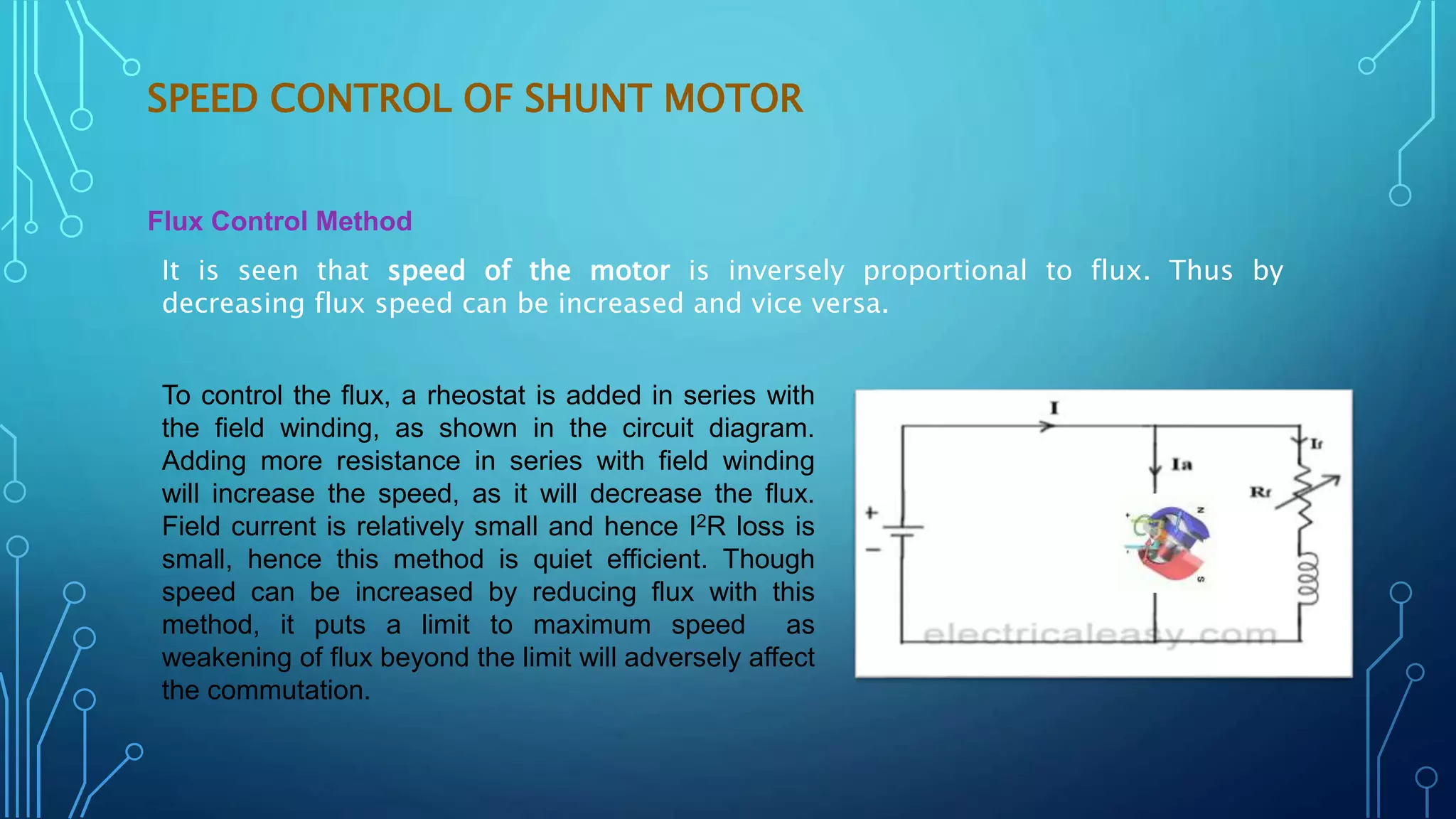 Speed control of dc motor PPT