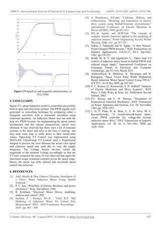 Speed control of three phase im by vf open and close loop method | PDF