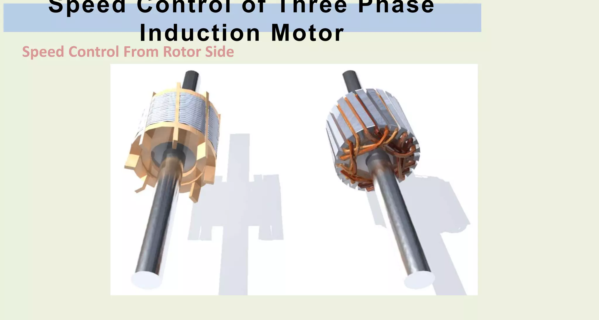 Speed control of three phase induction motor | PPTX