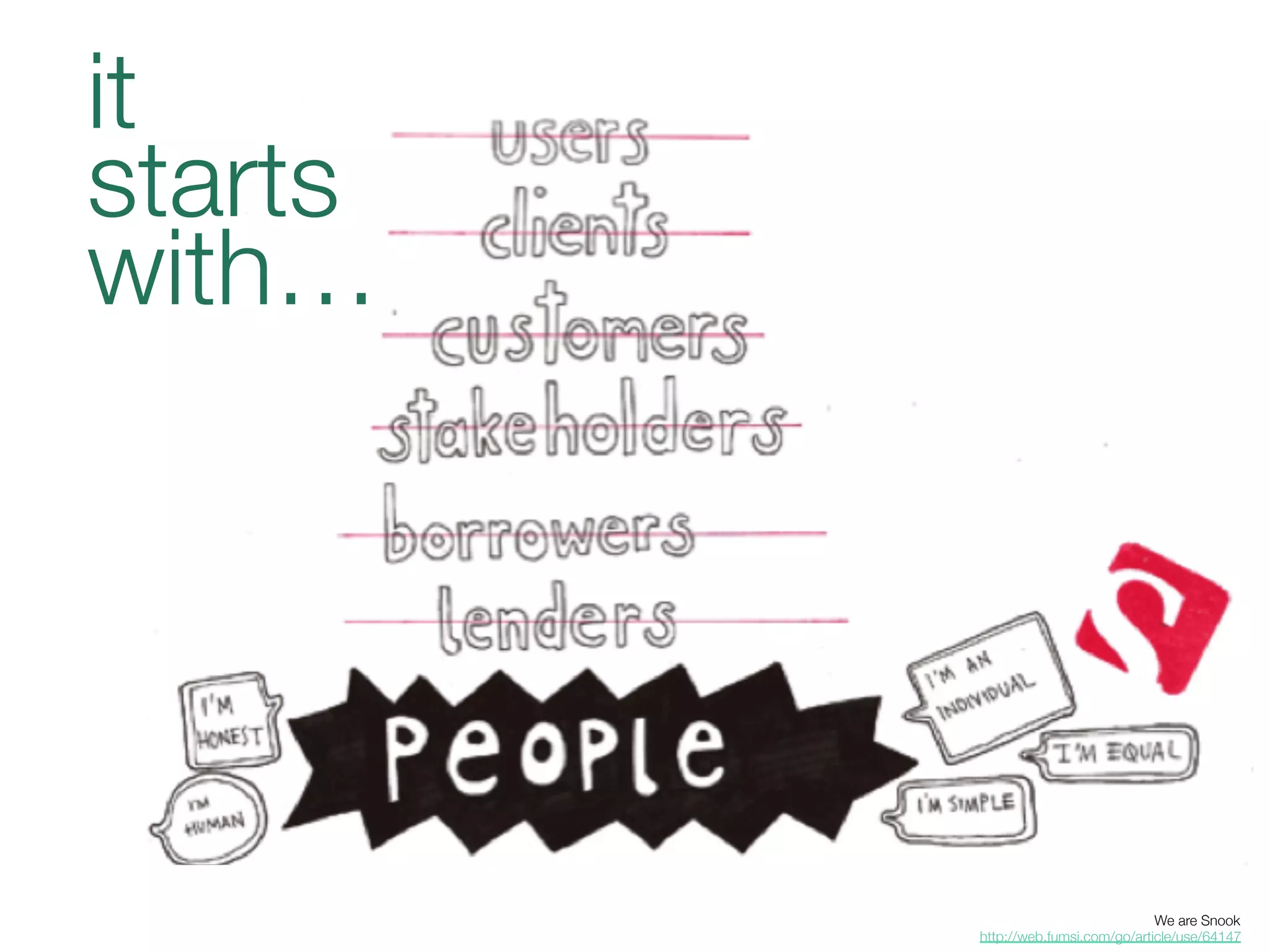 it
starts
with…




                                     We are Snook
         http://web.fumsi.com/go/article/use/64147 
 