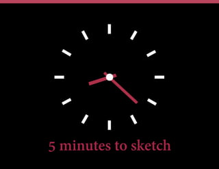 5 minutes to sketch
 