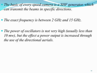 Speed detection using camera | PPTX
