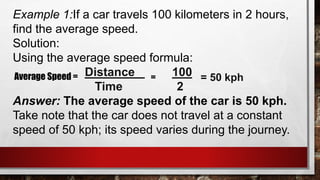 Speed, Distance and Time .pptx