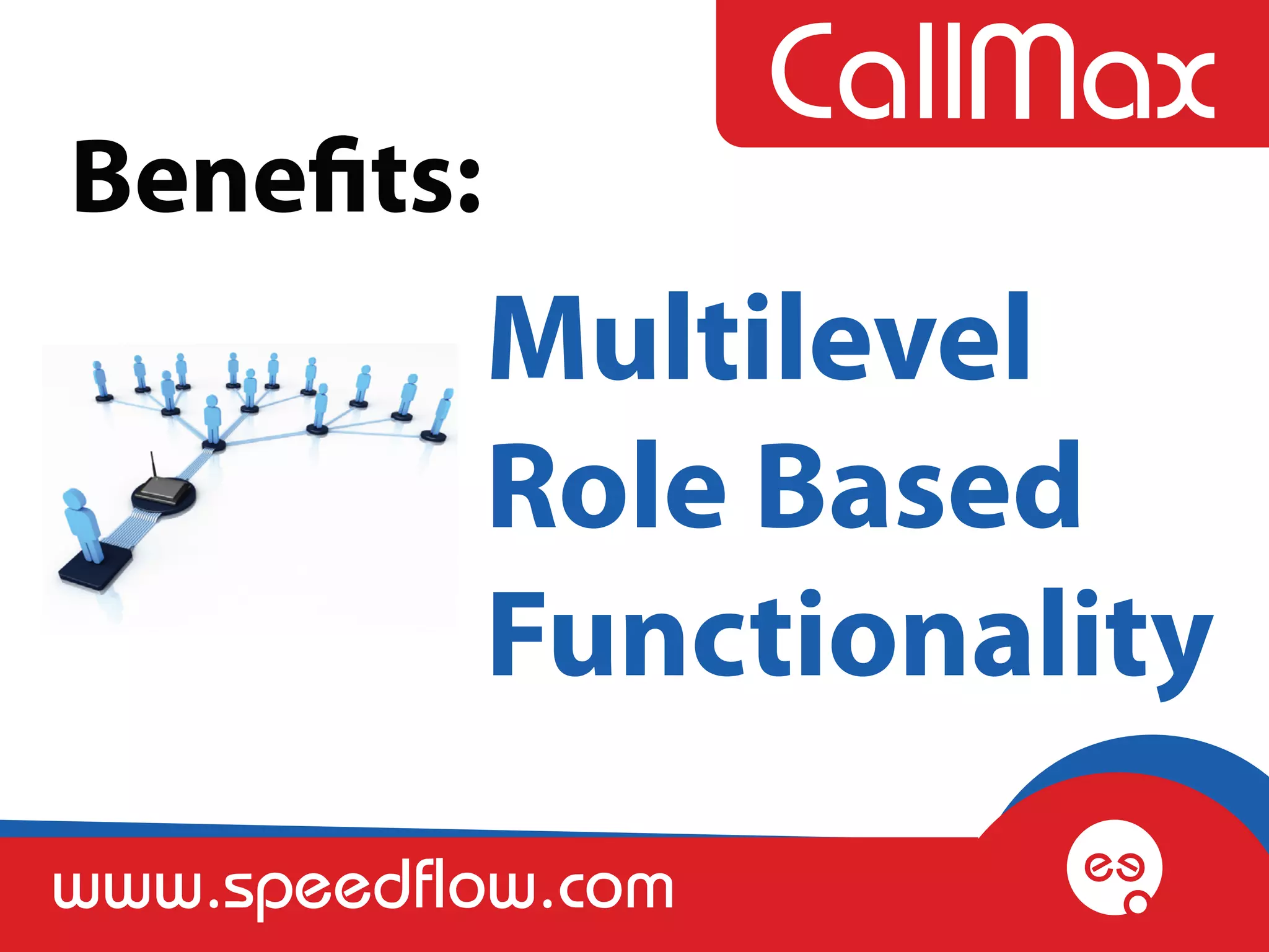 Benefits:
            Multilevel
            Role Based
            Functionality
www.speedflow.com
 