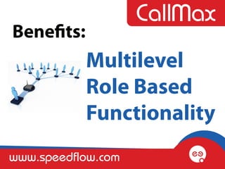 Benefits:
            Multilevel
            Role Based
            Functionality
www.speedflow.com
 