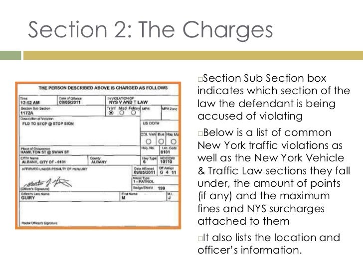 New York Speeding Ticket Information