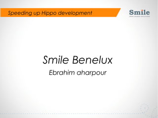 1
Speeding up Hippo development
Smile Benelux
Ebrahim aharpour
 