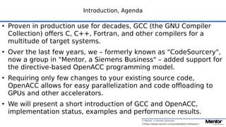 © Mentor, a Siemens Business
<https://www.mentor.com/embedded-software/>
Introduction, Agenda
●
Proven in production use f...