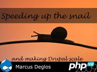 Speeding up the snail
Marcus Deglos
and making Drupal scale
 
