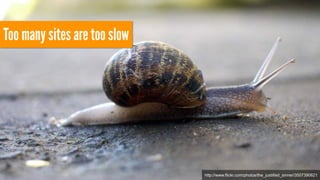Too many sites are too slow 
http://www.flickr.com/photos/the_justified_sinner/3507390621 
 