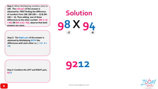 Speed maths 12 tricks shortcuts fast vedic mental maths | solve in less ...