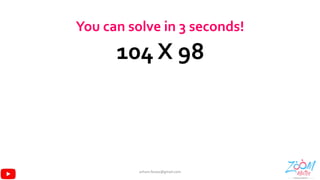 Speed maths 12 tricks shortcuts fast vedic mental maths | solve in less ...