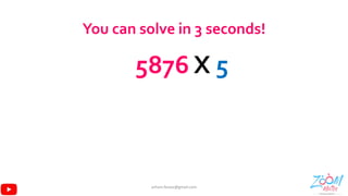 Speed maths 12 tricks shortcuts fast vedic mental maths | solve in less ...