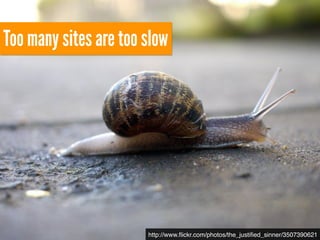 Too many sites are too slow
http://www.ﬂickr.com/photos/the_justiﬁed_sinner/3507390621
 