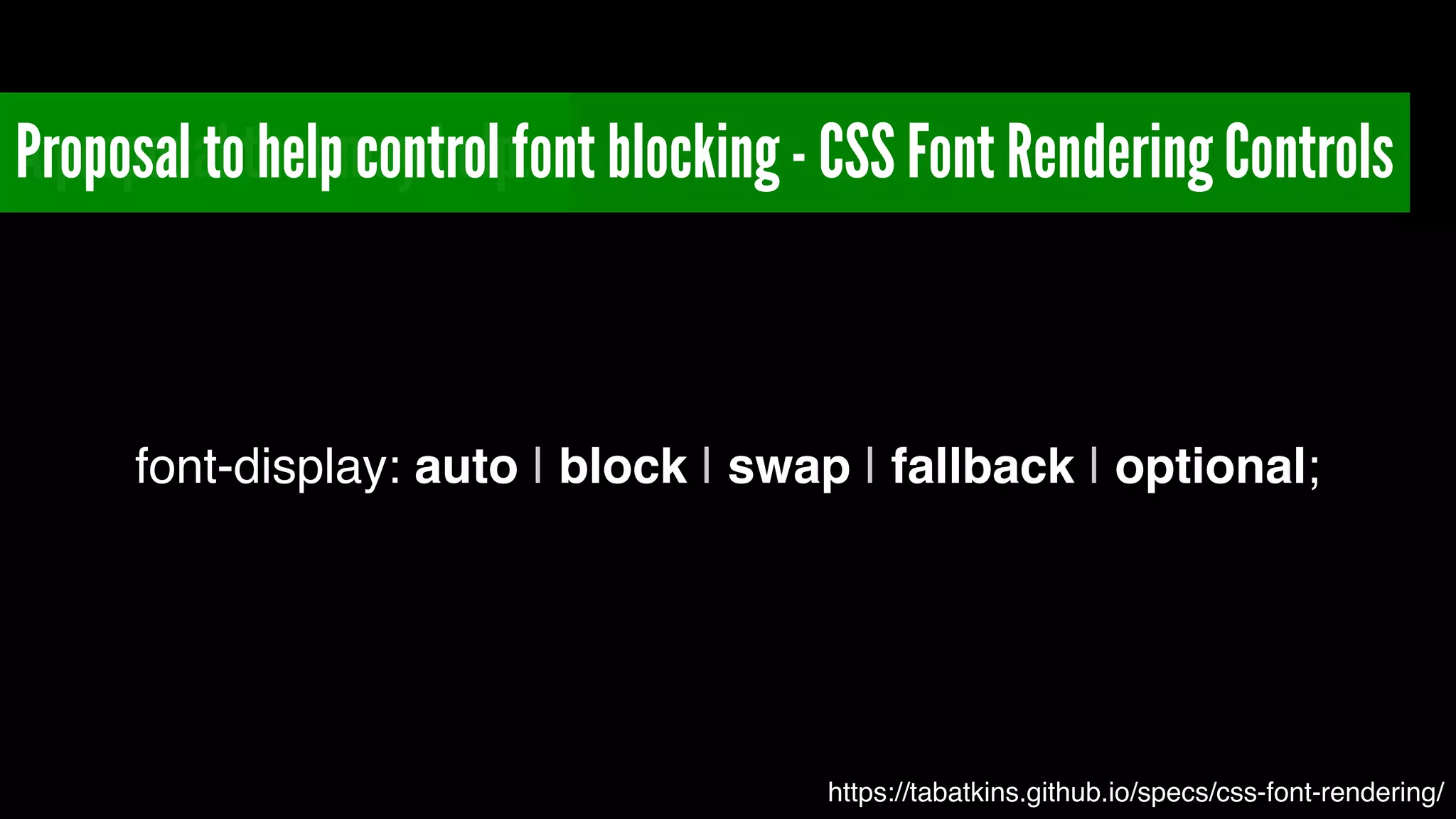 A proposal that may help…
font-display: auto | block | swap | fallback | optional;
https://tabatkins.github.io/specs/css-font-rendering/
Proposal to help control font blocking - CSS Font Rendering Controls
 