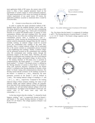 Speed measurement of a general dc brushed motor based on sensorless ...