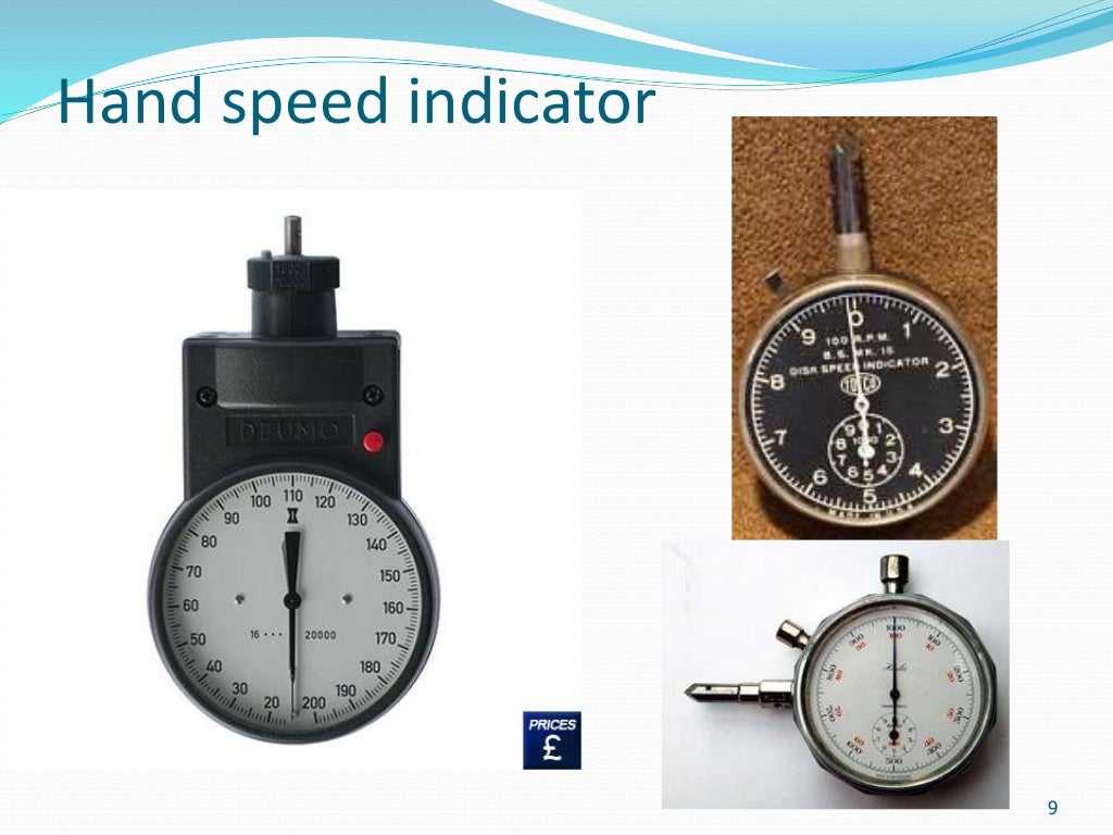 Speed measurement, tachometer