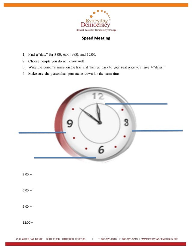 Speed Meeting Activity for Communities Addressing Racism Slide 3