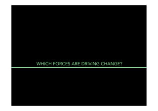 WHICH FORCES ARE DRIVING CHANGE?




                                   THE MAIN 6
 