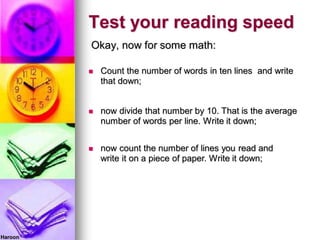 Speed Note Reading Pdf Speed reading | PDF