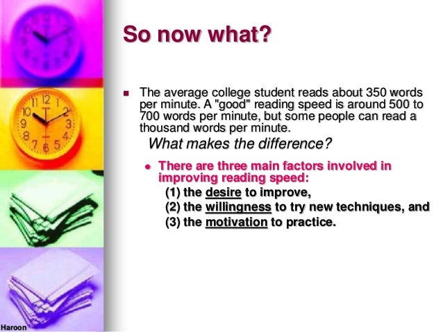 How many words per minute should a student read?