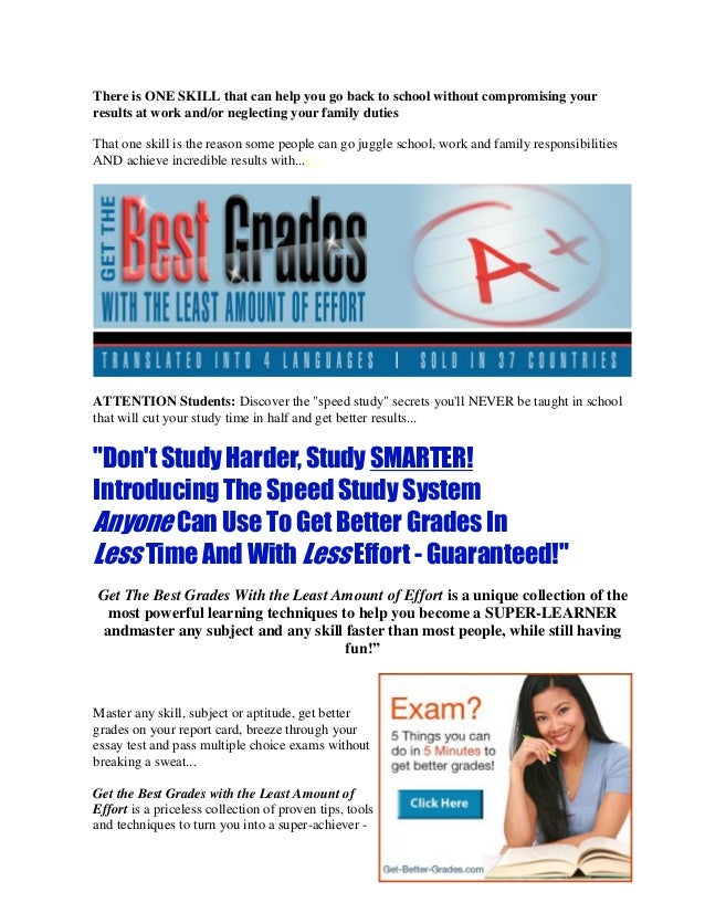 speed study techniques best grade fast learn methods how to get better grades in school