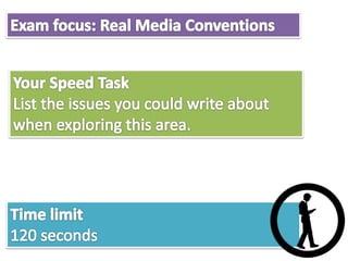 Speed tasks a2 media