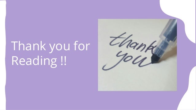 Thank you for
Reading !!
 