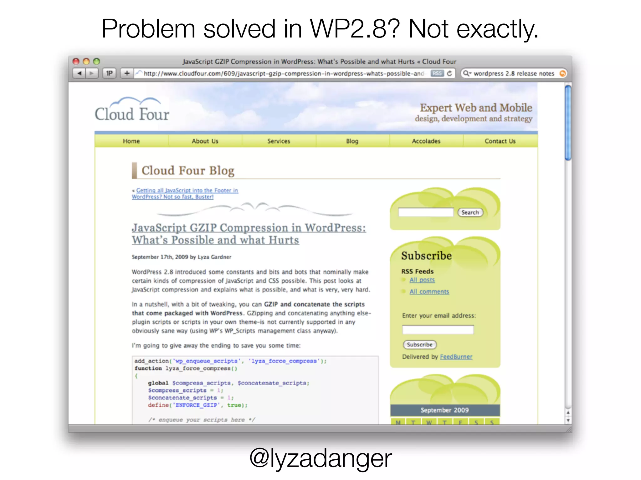 Problem solved in WP2.8? Not exactly.




            @lyzadanger
 