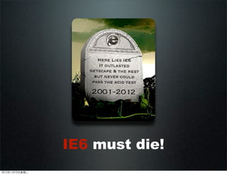 IE6 must die!
2012110ڶ
 