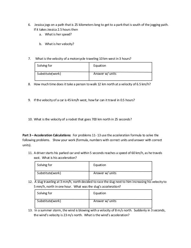 Printables Acceleration Calculations Worksheet printables acceleration worksheet with answers safarmediapps velocity and calculation syndeomedia speed calculations