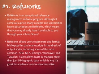 Speedy Citations: 5 Reference Management Software Solutions for Your ...