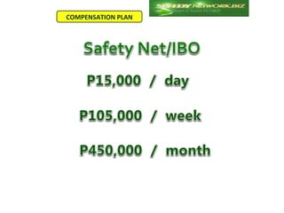 COMPENSATION PLAN
 