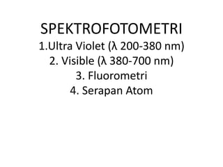 Spektrofotometri uv