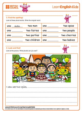 Spell the birthday party worksheet PDF