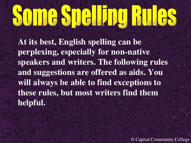 Spelling