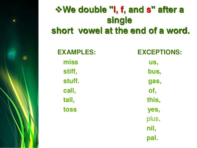words that end in wad