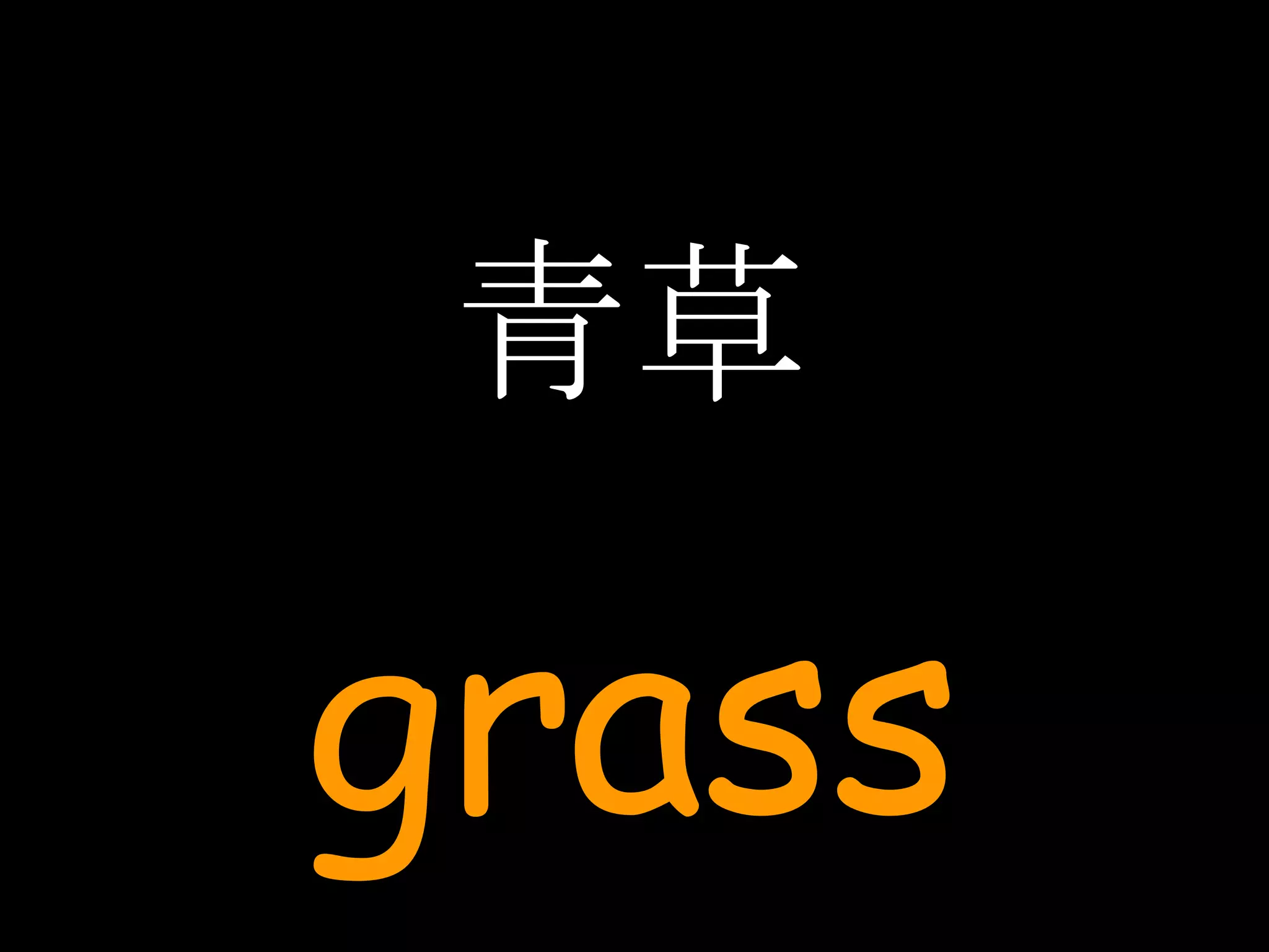 青草 grass 