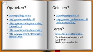 Werkwoordspelling Nederlandse Taaltest