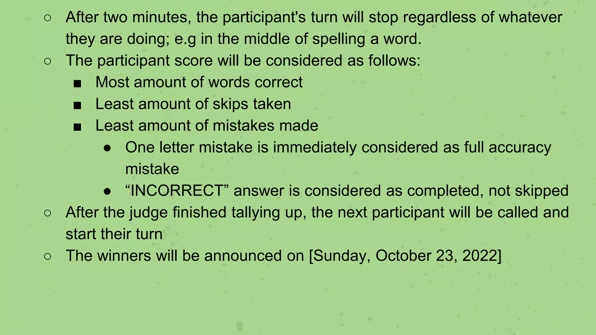 spelling-bee-rules-and-regulations-great-fair-2022-pptx