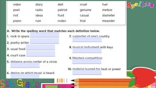 Spelling week 6 IIP.pptx