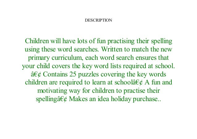 Read Pdf Spelling Word Searches Ages 5 7 Collins Easy Learning Ks