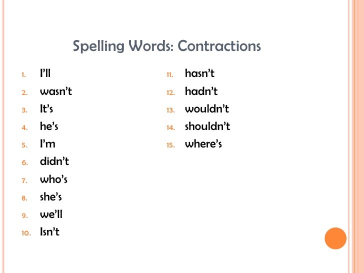 Spelling Words & Sentences 2nd Grade