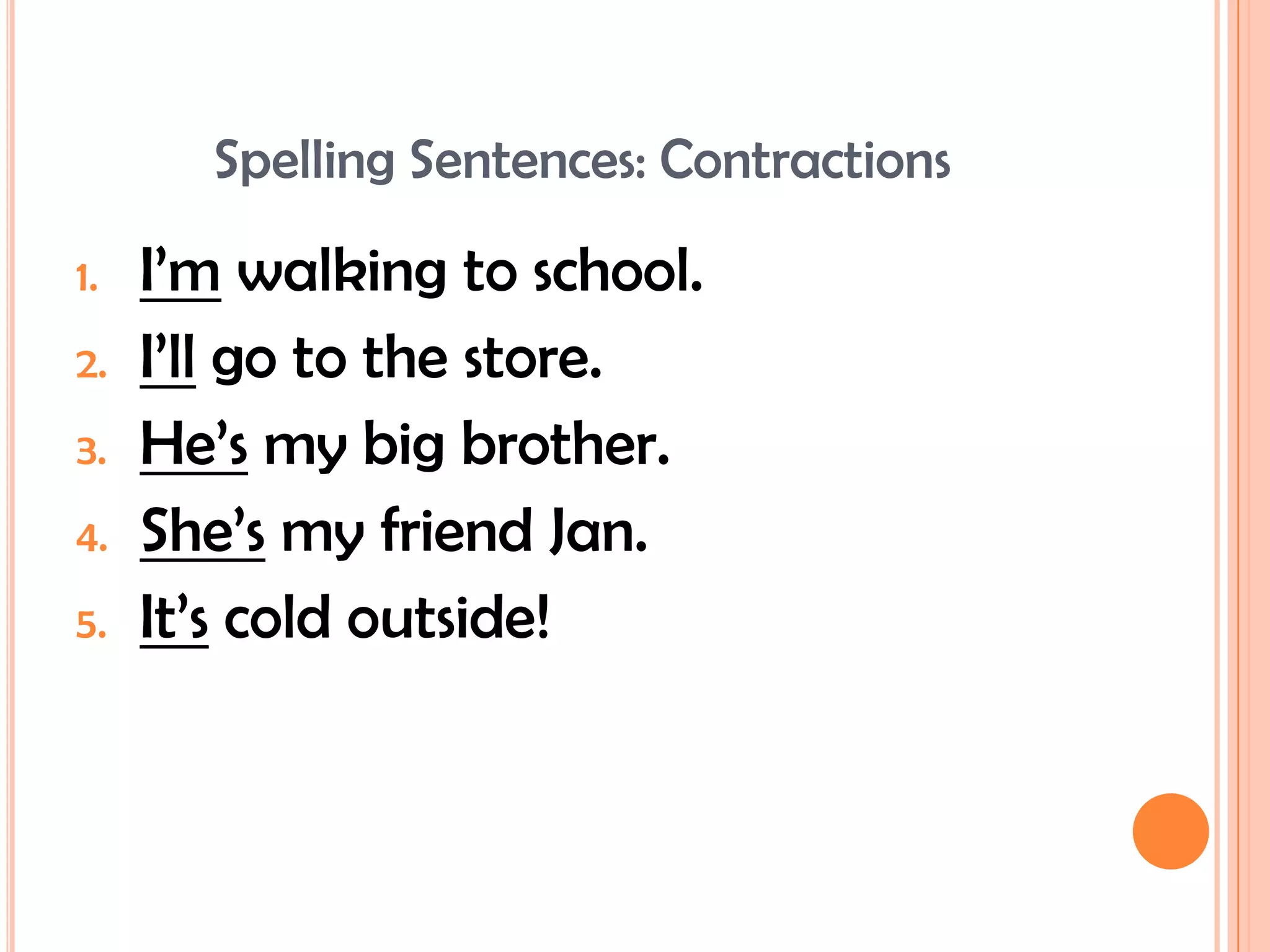 Spelling Words & Sentences 2nd Grade | PPTX