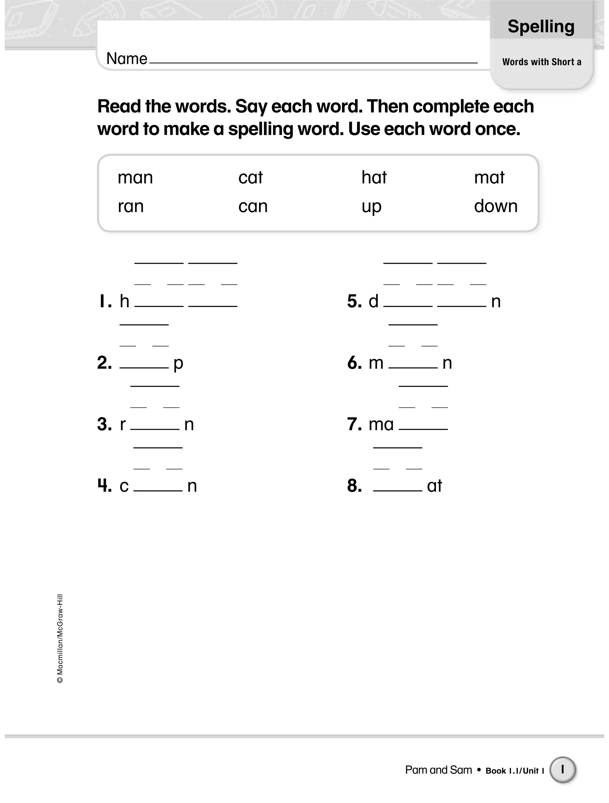 Spelling Practice Workbook for Beginners | PDF
